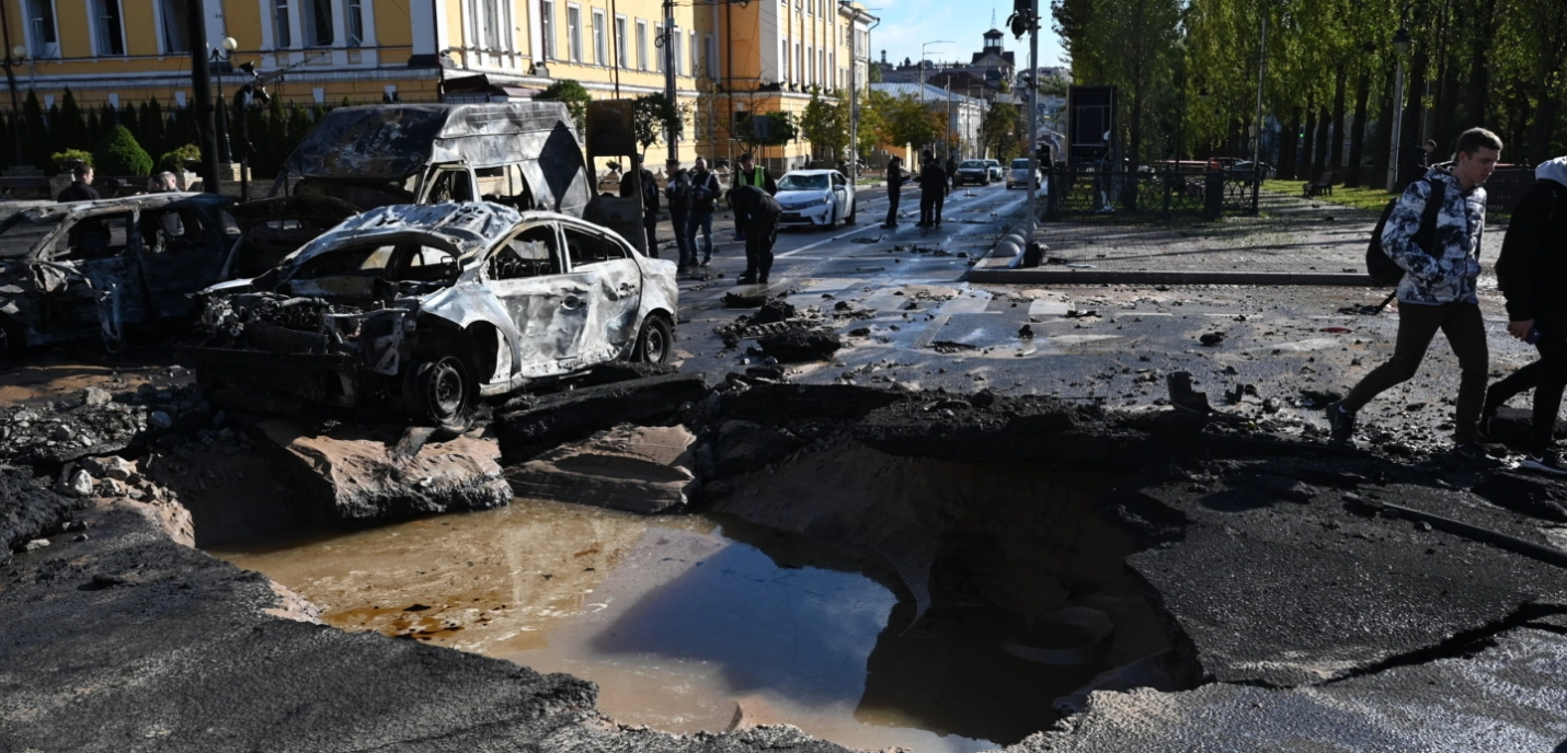 Bombardement en Ukraine