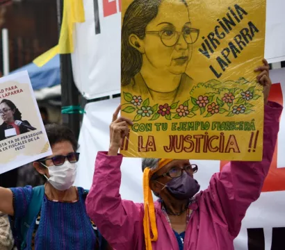 Manifestation pour Virginia Laparra