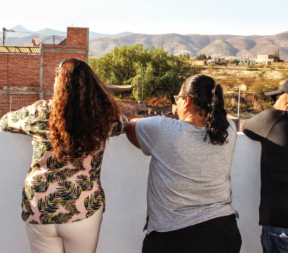 María del Carmen, Verónica Durán et Karla Martínez, membres du collectif Hasta Encontrarte, d'Irapuato, Guanajuato.