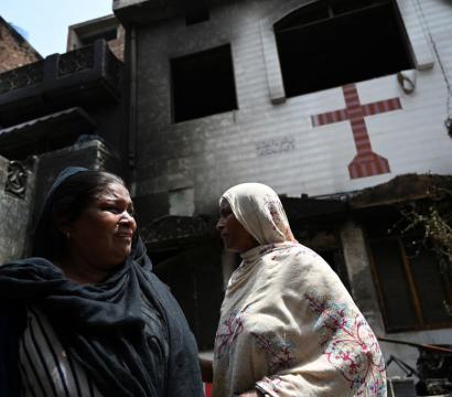 Femmes appartenant à la minorité chrétienne au Pakistan