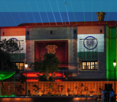 Photo du nouveau parlement Indien