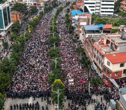 Manifestation de la GenZ au Népal